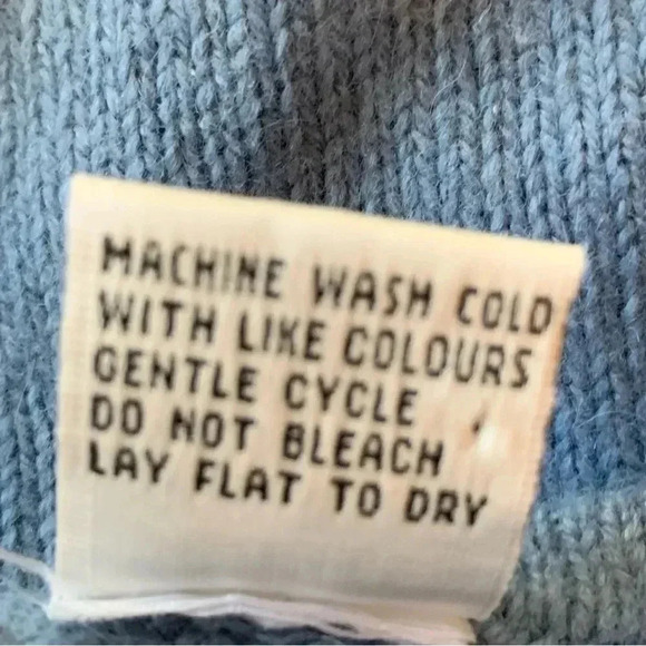 Fashion Bug Angora Rabbit Hair Blend Sweater Blue Embroidered Plus Size 18 20 - Picture 7 of 7